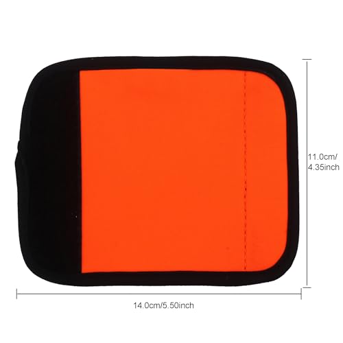 Image of Neoprene Luggage Handle Wraps for Suitcase Unique Neon Orange Luggage Identifiers /Tag /Marker (Fluorescent Orange(5 Pack))