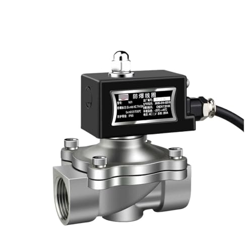 Électrovanne gaz naturel 240VAC 3/8 en inox 304 normalement fermée pour régulation fluide