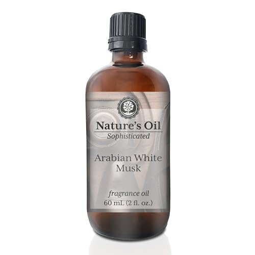 Image of Arabian White Musk Fragrance Oil for Cologne, Beard Oil, Diffusers, Soap Making, Candles, Lotion, Home Scents, Linen Spray, Bath Bombs (2 Fl Oz)