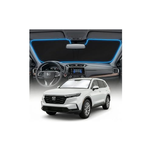 for Honda CRV Sun Shade Windshield Cover - Custom Fit CR-V Accessories 2023-2025 2026 Sunshade Foldable UV Protection & Heat Shield Sun Visor Accessories