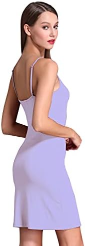 Coreal Women’s Modal Spaghetti Strap Slip Under Dress Stretchy Layering