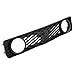 HECASA Front Upper Grille & Lower Grille Compatible with 2005-2009 Ford Mustang GT 6R3Z8200BA 7R3Z17K945BA FO1200422 FO1036114 Bumper Grill With Round Headlight Holes 2pcs Black