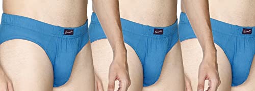 Image of Semantic Men's Solid Cotton Brief Underwear - Pack of 3