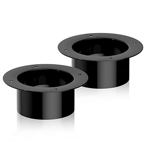 Hon&Guan 3 Inch Duct Connector, Plastic Duct Flange Vent Systems 3 Flange for Heating Cooling...
