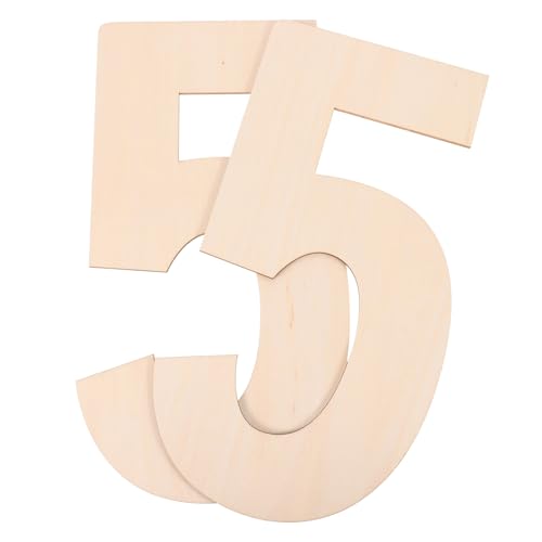GLSTOY DIY Wood Signs 2pcs Large Home Decor Number Boards Wooden Boards Smooth Texture