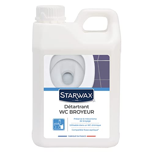 STARWAX Detartrant WC Broyeurs - 2L - Idéal Pour Détartrer Les WC Broyeur - Détartre Sans Altérer Le Mécanisme - Compatible avec les Fosses Septique - WC Chimique