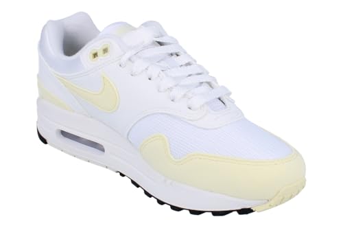 Image of Nike Air Max 1 Women's Shoes (DZ2628-108, White /Summit White /Black /Alabaster) Size 6.5