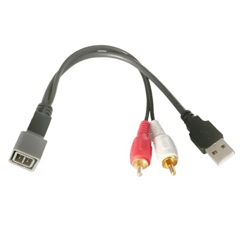 Câble USB pour RCA Nissan avec double blindage audio pour Juke Cube Versa - 2