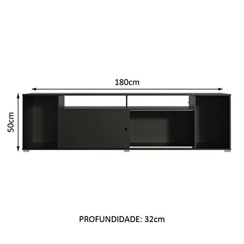 Rack para Tv até 65 Polegadas Madesa Cancun - Preto