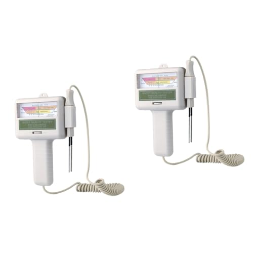 Toddmomy 2 Piezas herramienta de prueba de valor Tester de piscina probador de agua de piscina medidor de prueba de calidad del agua probador de calidad del agua
