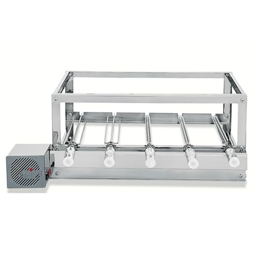 Churrasqueira Gira Grill 100% Inox - Artinox Grill - 5 Espetos Giratórios - Motor Bivolt