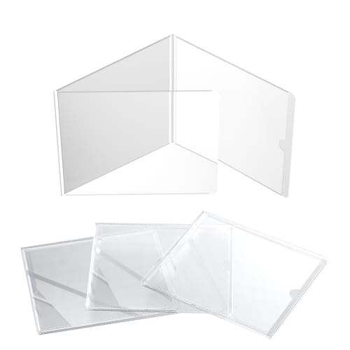 Protective Sleeve for 2025-2026 Mah-Jong Cards - Size (6 1/8 x 4 3/4) - Large-Size Mahjong Card Protective Sleeve - 4 Pack