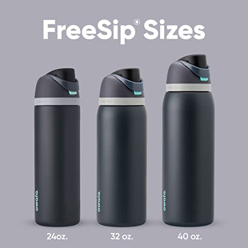 Garrafa térmica Owala FreeSip, com canudo, 1,18 L, Denim
