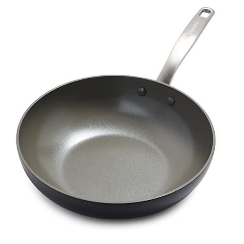 Greenpan Chatham Hard Anodized Healthy Ceramic Nonstick, 11" Wok Pan, Pfas-Free, Dishwasher Safe, Oven Safe, Gray #TOP2
