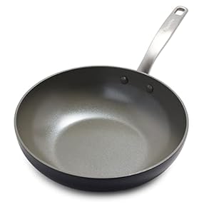 GreenPan Chatham Hard Anodized Healthy Ceramic Nonstick, 11″ Wok Pan, PFAS-Free, Dishwasher Safe, Oven Safe, Gray