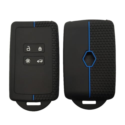 Lot de 2 Coques de clé de Voiture pour Renault Clio Megane Koleos Kadjar Kangoo Twingo Talisman Captur Espace Dacia Duster Coque- Coque de clé en Silicone - 3 Boutons (Bleu Foncé) Lot de 2 Coques de clé de Voiture pour Renault Clio Megane Koleos Kadjar Kangoo Twingo Talisman Captur Espace Dacia Duster Coque- Coque de clé en Silicone - 3 Boutons (Bleu Foncé)