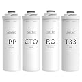 One Set of Filter for T1-400 UV Reverse Osmosis System Replacement Cartridge