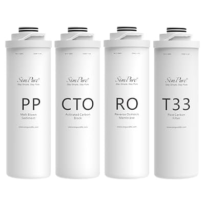 One Set of Filter for T1-400 UV Reverse Osmosis System Replacement Cartridge