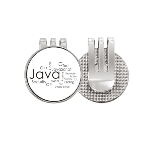 Java Golf Ball Marker hat cap clip magnétique émail pour accessoire chapeau de golf