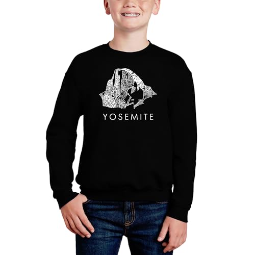 Yosemite - Boy's Word Art Crewneck Sweatshirt
