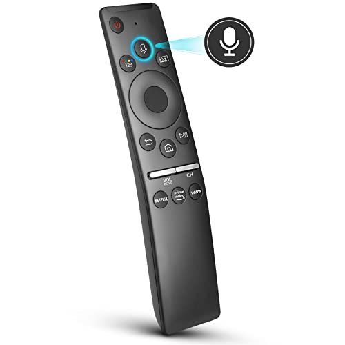 Voice Remote for Samsung Smart TV QLED UHD Frame Curved Solar 4K 8K Q60 Q70 Q80 Q90 8 Series 9 Series TU8000 AU8000 CU7000 CU8000 DU7200 DU8000 Voice Remote Control Replacement