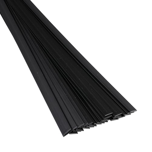 Image of Polyvance High Density Polyethylene (HDPE) Plastic Welding Rod, 3/8" x 1/16", 30 ft., Black