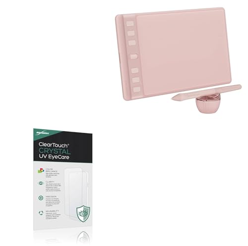 BoxWave Screen Protector Compatible With Huion Inspiroy 2S - ClearTouch Crystal Anti-UV EyeCare (2-Pack), Filters out Harmful Blue Light Reduce Fatigue