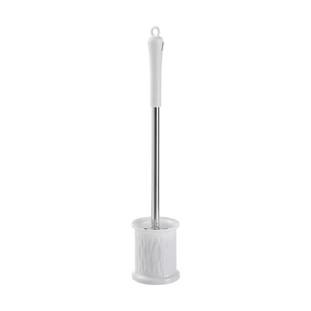 Toilet Brush Silicone Toilet Brush Household Bathroom Multi-purpose Kit(White)