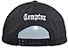 Compton Snap Back Black Hat White Embordered, Cotton