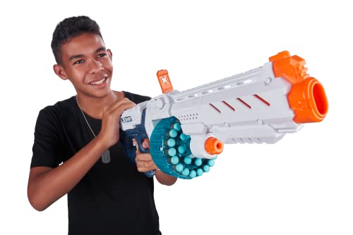 Pistola de dardos de espuma X-Shot Excel Turbo Fire Blaster, Blanc (48 Dardos) de ZURU