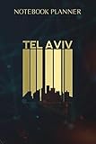  Notebook Planner Tel Aviv Israel Jewish Star Retro Vintage City Israeli Flag: Money, 6x9 inch, Life, To Do List, Wedding, Over 100 Pages, Homework, Agenda
