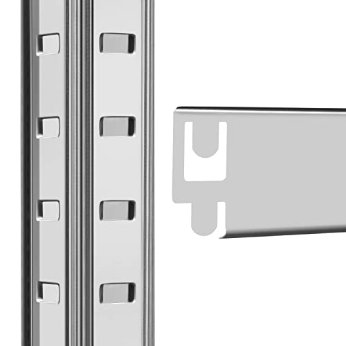 Yaheetech Estantería Metálica Galvanizada 180x120x45cm Estante Almacenamiento de 5 Niveles Estantería Garaje para Cargas Pesadas Capacidad 875 kg - imagen 8