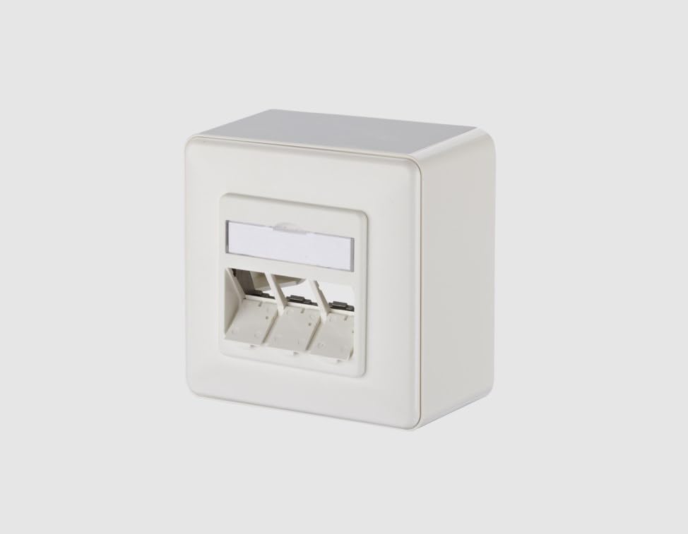 Boîtier vide METZ CONNECT pour résoudre le manque de prises RJ45 murales avec 3 ports