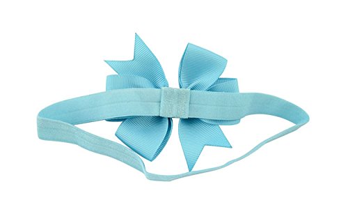 Vendas del Pelo de la Venda de Las Muchachas del bebé del Bowknot de la Cinta del Grosgrain Stretch para los niños pequeños 20pcs (04FD)