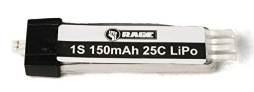 Rage RC A1124 150Mah 1S 3.7V 25C Lipo Battery, Ultra-Micro