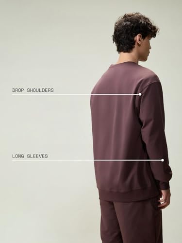 Image of CAVA Men's Everywear Oversized Sweatshirt for Men | Cozy Soft Terry Pullover, Casual Loungewear Top, Relaxed Fit for Layering, Home, Travel & Street Style