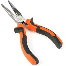 Edward Tools Pro-Grip 6" Needle Nose Pliers - Hard Carbon Steel Jaws - Spring Loaded Design for Easier Use - Ergo Soft Handle with Safety Ridge - Long Reach for Home, Fishing, Jewelry, Crafts
