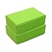 VJGOAL Ejercicio Fitness Color sólido Bloques de Yoga Espuma Refuerzo cuboide Yoga Almohada Cojín EVA Fitness ladrillo(23_x_15_x_8cm,Verde)