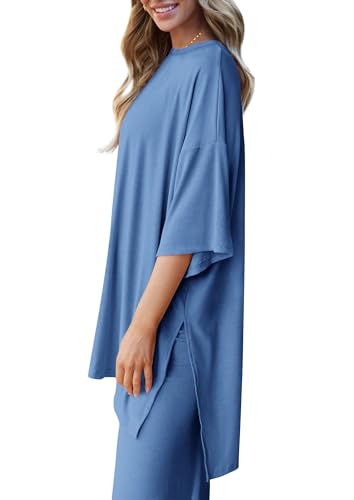PRETTYGARDEN Two Piece Sets For Women Summer Fashion Lounge Matching Set 2025 Travel Vacation Airport Outfits Clothing