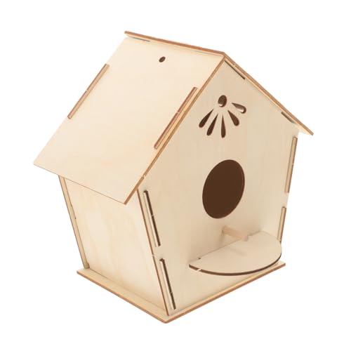 TOYANDONA DIY Unbemaltes Vogelhaus Bausatz für Holz Vogelhaus Bastelset Malen Kreatives für Jungen und Mädchen für Gartenprojekte und