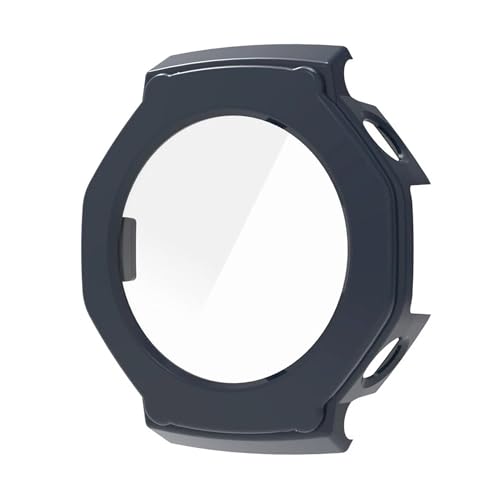 Image of Removable Screen Protector Watch Case Cover Compatible with Amazfit | Realme | Redmi Anti Scratch 360 Full Bumper Cover Shockproof Cases for Men and Women (Amazfit T-Rex 3 (Blue))