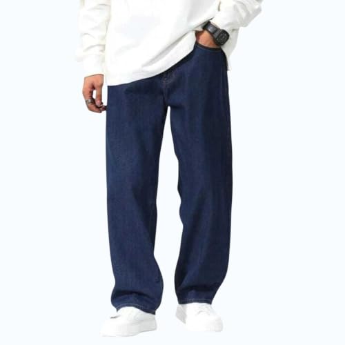 Image of Men Jeans || Baggy Fit Jean's for Man || Loose Fit High Rise Denim || Non Stretchable Casual Wear Jean,s || Dance Rap Rapping Style Pant for Men || Denim Cotton Jeans