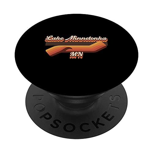 Lago Minnetonka - Conjunto retro de los años 80 - Lake Minnetonka PopSockets PopGrip Intercambiable