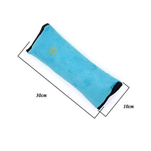Reposacabezas para niños para cinturón de seguridad azul miniatura 2