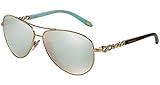 Tiffany TF3049B 6091/64 Gold TF3049B Aviator Sunglasses Lens Category 3 Lens Mi, Pale Gold,...