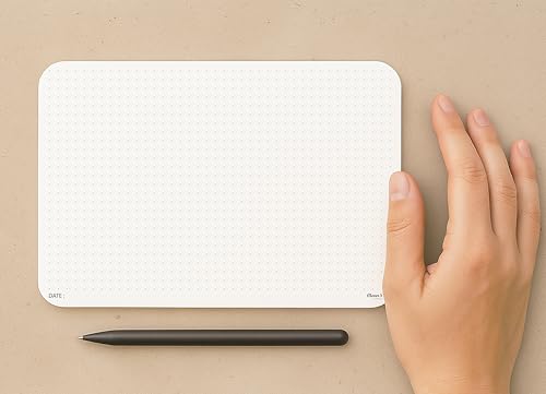 Image of CLEVER SIGNS A5 Dot Grid Notepad - 2 Pack (5.8 inch x 8.3 inch) - Medium Dotted Memo Desk Pads, Premium Paper with Cardboard Back Support - Mouse Pad Notepad, Ideal for Note-Taking, Planning, Sketching & Journaling