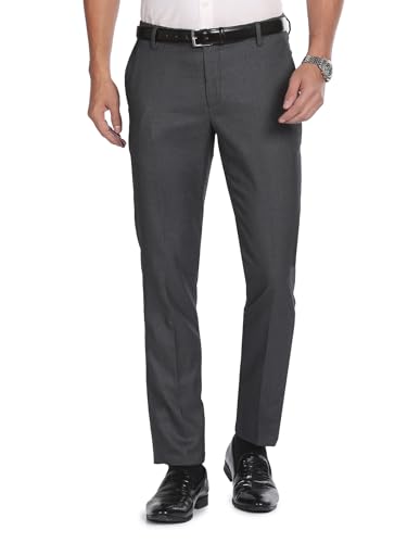 Image of Arvind Check Smart Flex Trousers