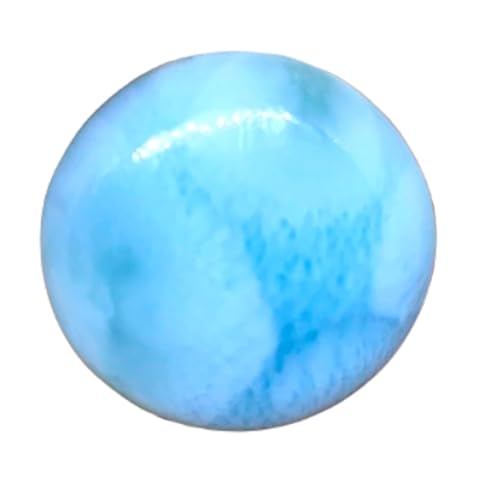 Larimar véritable de 22mm de qualité gemme pour des bijoux artisanaux d'exception