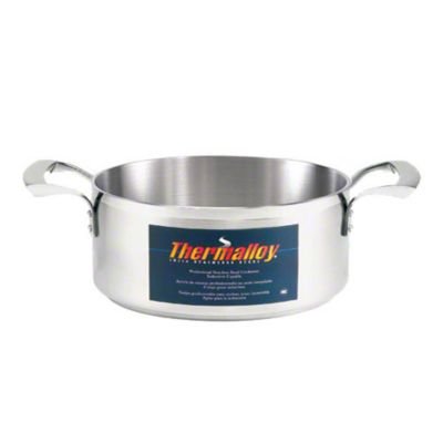 Browne Foodservice THERMALLOY 25 Quart Stainless Steel Brazier, NSF