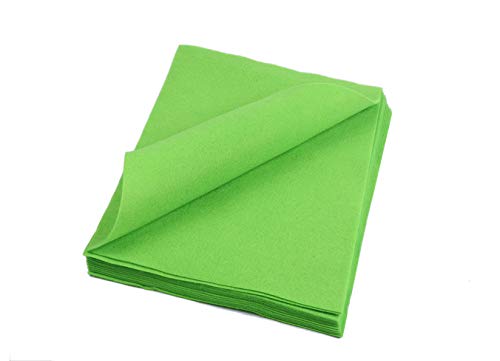 Feutre souple vert pomme 22,9x30,5 cm | Matériau de bricolage et coupon de feutrine loisirs créatifs